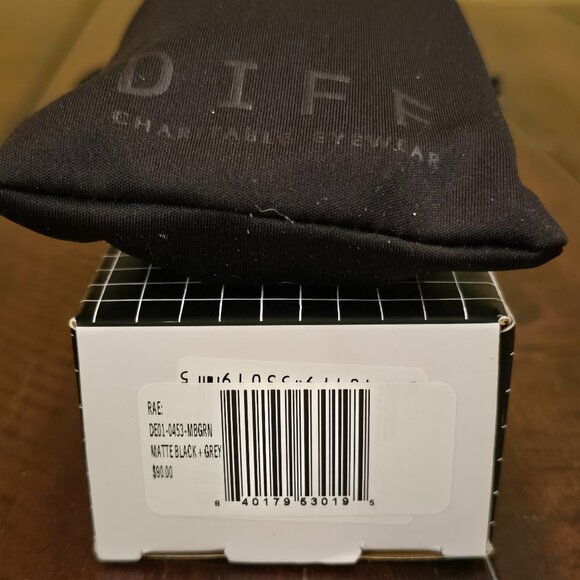 NWT - DIFF Women's Sunglasses Matte Black - Picture 4 of 6